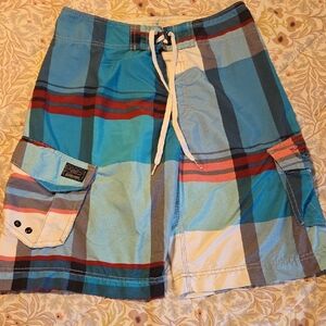Billabong Plaid Board Shorts